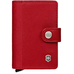 Victorinox Altius Secrid Leather Card Wallet 10 cm - Victorinox Red