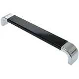 livingpoint24 Möbelgriff Möbelgriffe BA 128 - 192mm Küchengriffe Chrom Schwarz Schrankgriffe (1-St., 17), Modern schwarz 2,4 cm x 20 cm x 2,9 cm