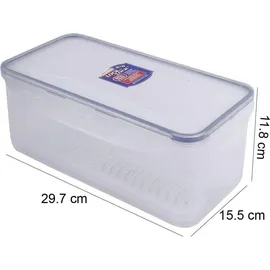 Lock & Lock Frischhaltedose rechteckig transparent 3,4 l