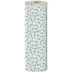 Clairefontaine Geschenkpapier 80g, Tiny Rolls, 50x0,35m, Weihnachtsmann - Blau 223917C