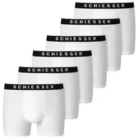 SCHIESSER Retro Short / Pant 95/5 Organic Cotton in Weiß | Gr.: XXL