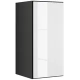 BMG Möbel Schranksystem Modul+ (Einzelschränke und Regale kombinierbar im Baukastenprinzip, wählbar aus Regal, Schrank mit Tür oder Schrank mit Klappe) mit oder ohne Fronten, griffloses Design, Made in Germany weiß