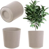 Kadax Runder Pflanztopf, 25 cm, Beige - KADAX