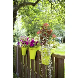 KHW Blumentopf Flowerclip Ø 27 x 27,5 cm grün 3 St.