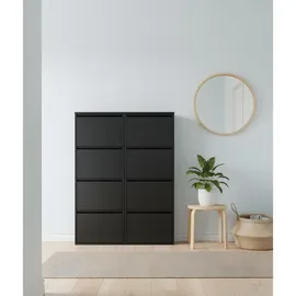 VCM Pisa 51 x 136 x 16 cm 8 Klappen schwarz