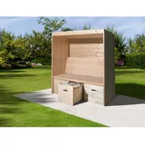 Weka Sitzlaube Bozen 173 x 194 x 86 cm Beige