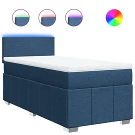 vidaXL Boxspringbett 100 x 200 cm Blau
