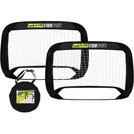 Xtrem Fußballtor Schwarz 120 x 80 x 80 cm