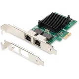 Digitus PCI Express 2 Port Gigabit Ethernet Netzwerkkarte, RJ45
