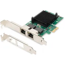 Digitus PCI Express 2 Port Gigabit Ethernet Netzwerkkarte, RJ45