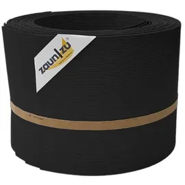 zaunzu® Sichtschutz Rille 10 x 255 cm Schwarz 10 St.