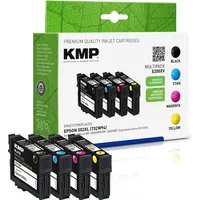 KMP E196XV Multipack BK/C/M/Y kompatibel mit Epson T 02W6 (M, BK, Y, C), Druckerpatrone