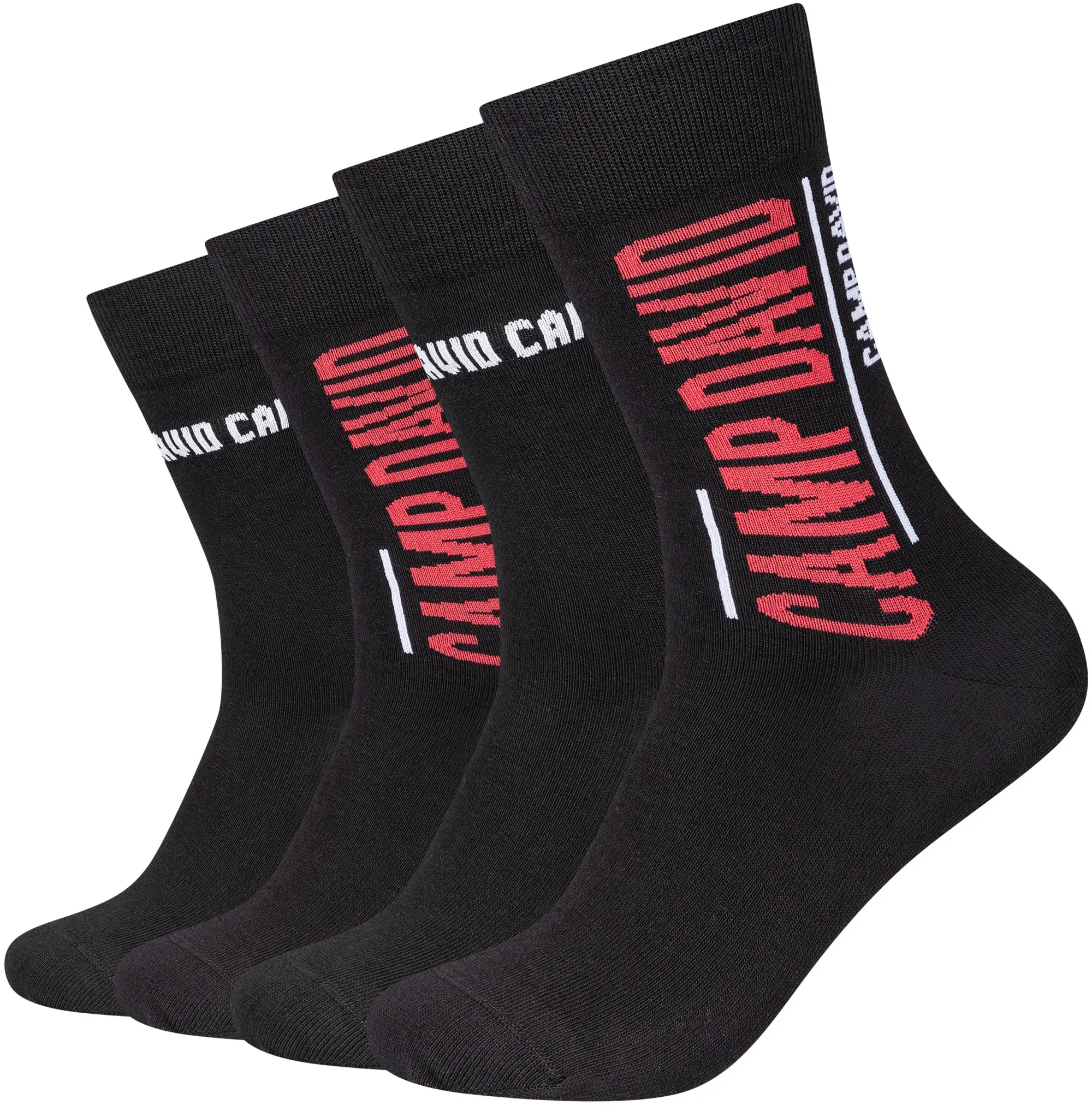 Socken CAMP DAVID "casual", Herren, Gr. 39-42, schwarz schwarz, Baumwollmischung, Socken Socken, mit elastischem Bund
