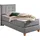 Home Affaire Boxspringbett HOME AFFAIRE, grau, B:110cm L:209cm, Komplettbetten, Boxspringbett, inklusive Komfortschaum-Topper