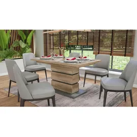 byLIVING by Living Esstisch - braun ¦ Maße cm B: 140 H: 75