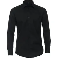 Venti Langarmhemd schwarz 43