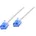 CQ3051U RJ45 Patchkabel CAT 6a slim 2 m Weiß extrem dünn hochflexibel Flammwidrig Halogenfrei
