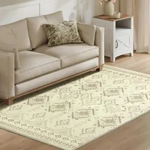 songmics home Boho Teppich, 120 x 170 cm, flauschig, sandbeige