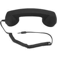 Sxhlseller Retro-Telefonhörer mit 3,5-mm-Stecker, Strahlungssicherer Kabelgebundener Mobiltelefonhörer mit Lautstärkeregler, Tonschalter, überlegener Leistung, 9 Fuß Langes Spiralkabel für