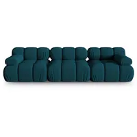 Micadoni Sofa Bellis, modular 3-Sitzer blau