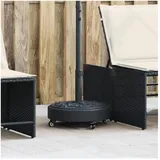 vidaXL Schirmständer Beton 27 kg Schwarz