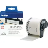 Brother Endlos-Etikett 22205 Weiß 62 mm x 30,48 m