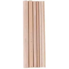Rayher Dot Painting Holzsticks 7 Stück 3-12 mm ø Länge 14 cm