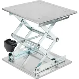 ZEONHAK 200 x 200 mm Laborscherenwagenheber, Laborwagenständer, Scherenhebebühne Hebebühne Höhe von 85 mm bis 280 mm, 1,5 kg