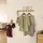Home Deluxe Garderobenleiste Stripe Braun Bambus