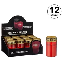 Cepewa LED Grablicht 12 St. rot