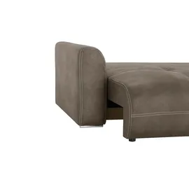 Uno Schlafsofa Mikrofaser 2-Sitzer Braun