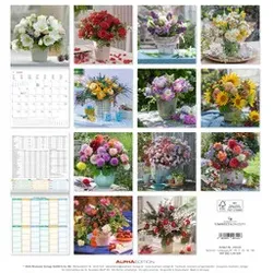 ALPHA Bildkalender Blumen 160344 30x30cm