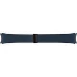 Samsung D-Buckle Hybrid Eco-Leather Band (Normal, S/M) ET-SHR94 für die Galaxy Watch6, Uhrenarmband, Original Armband, D-Buckle, Lederimitat, Fluorkautschuk, anpassbare Faltschließe, elegant, Indigo