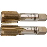 Unior Pedalgewindebohrer-Set, links, rechts 9/16x20 TPI, 1695.1 - Braun