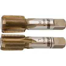 Unior Pedalgewindebohrer-Set, links, rechts 9/16x20 TPI, 1695.1 - Braun