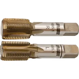 Unior Pedalgewindebohrer-Set, links, rechts 9/16x20 TPI, 1695.1 - Braun