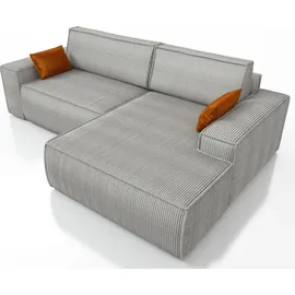 mebloland Ecksofa TOR mit Schlaffunktion. Farbe: Grey. - Grau