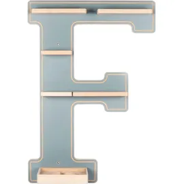 BOARTI Kinderregal Buchstabe F  grau
