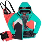 Killtec Skianzug Damen Skijacke + Skihose (aqua/coral, Gr. 44) bunt 44 EU