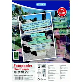 Stylex Fotopapier A4 180 g/m2 25 Blatt