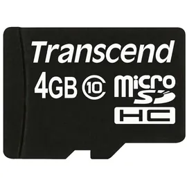 Transcend microSDHC Class 10 + SD-Adapter 4 GB
