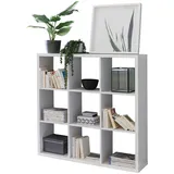 KADIMA DESIGN Würfelregal Weiß, 112x29x112cm, 9 Fächer. | Gr.: onesize