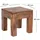 DESIGN DELIGHTS Square 40 Beige Mahagoni 40 x 40 x 40