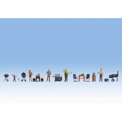 NOCH 16200 H0 - Figuren-Themenwelt „Grill-Party“