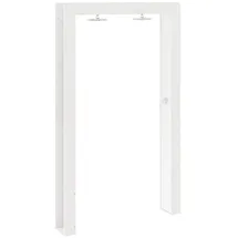 vidaXL Outdoor-Dusche Weiß 137 x 23 x 226 cm