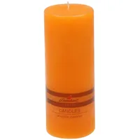 Stumpenkerzen Raureif Stumpenkerze 200 x 78 mm orange