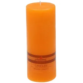 Stumpenkerzen Raureif Stumpenkerze 200 x 78 mm orange