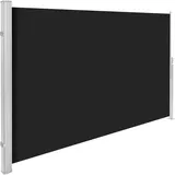 Tectake Aluminium Seitenmarkise 180 x 300 cm schwarz