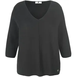 Pullover 3/4-Arm Anna Aura schwarz, 42