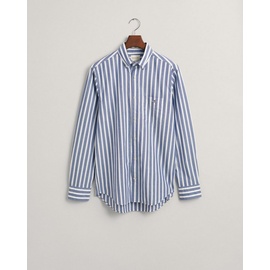 GANT Langarmhemd »REG WIDE POPLIN STRIPE SHIRT«, mit breiten Streifen, Gr. L N-Gr, college blue, , 31031257-L N-Gr